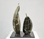 JAR 87-19 45x30x30cm, mother & child, bronze & jade stone, 2018 Dhs27000