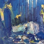 PW 108-16 Wadi Pool Swim Oil 50x60cm