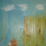 PW130-08 Clouds 128x128cm Oil on canvas