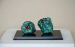JAR 94-19 11x27x18cm, green pepper on stone base, bronze, 2018 Dhs17000