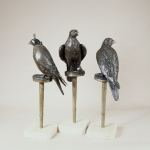 Hunting Bird-Aggressive, Hooded & Passive Ed.of 9 H-74Cms Dhs25,000 each  .jpg